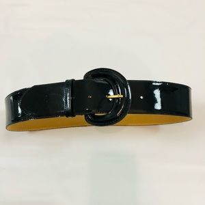 Amanda Smith | 1980s Vintage Black Patent Leather Belt